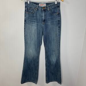 OOTJ Seoul Korean Fashion Wide Leg Relaxed High Waisted Denim Jeans M